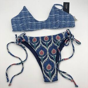 New Tavik Blue Floral Bikini - Size XS
